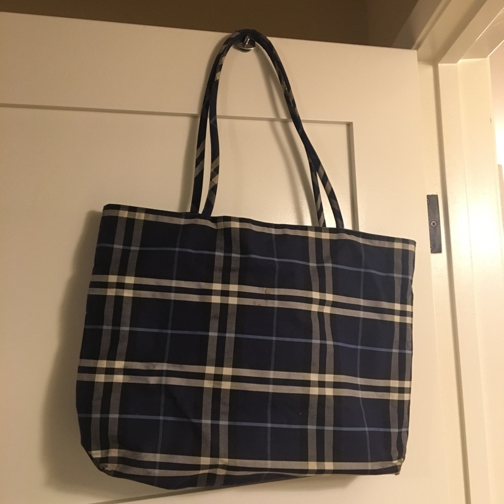 Burberry Plaid Tote